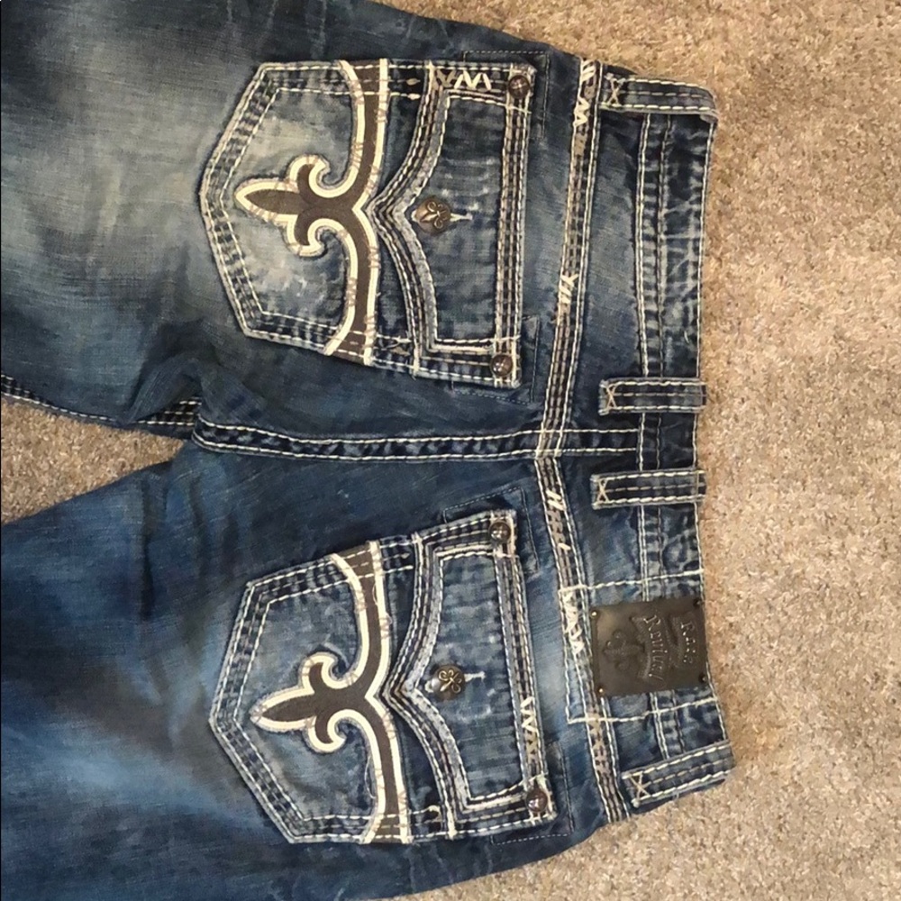 rock revival denim jeans